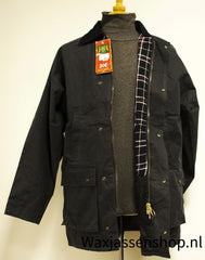 Hunter Waxjas Bolton Padded Donkerblauw