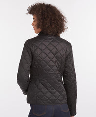 Barbour Deveron Quilt Jacket Ladies Black/Olive
